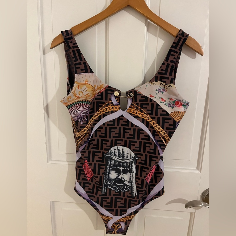 Fendi Women's One-Piece Swimsuit with Graphic Print